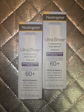 Neutrogena Sheer Moisturizing Face Serum Sunscreen SPF 60 Vitamin E 1.7oz Lot 2