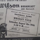 Chicago Cubs Harry Wismer ABC Radio Wrigley Field 1946 All American BoysGame — photo 5