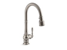 Kohler Artifacts K-99259-VS Pull Down Kitchen Faucet,Vibrant Stainless NEW