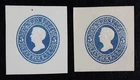 CKStamps: US Cut Square Stamps Collection Scott#U177 U178 Unused H NG