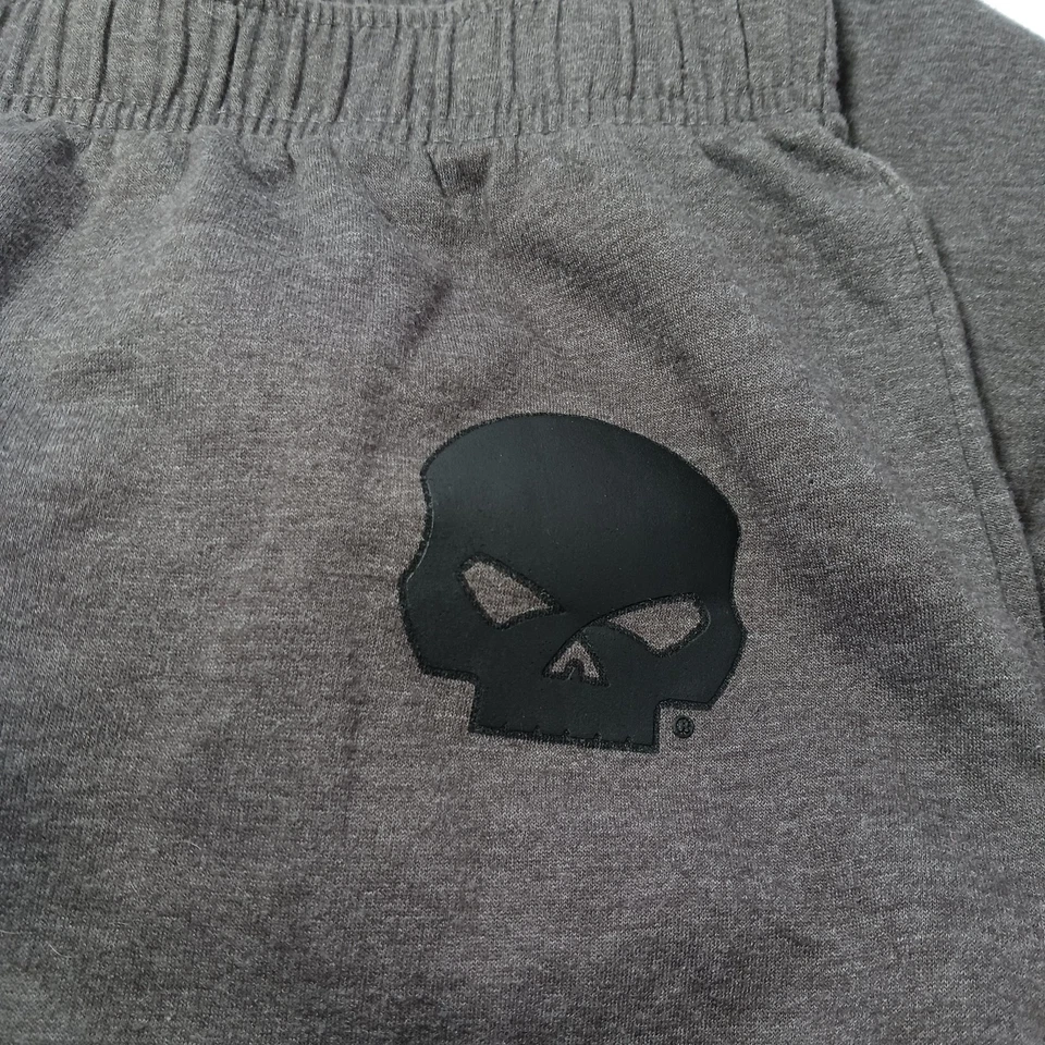 Pantalones de salón Harley Davidson para hombre talla pequeña gris algodón mezcla de polietileno 34X32 Foto 4 de 4