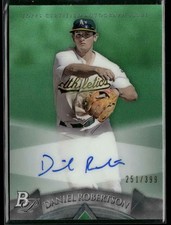 Daniel Robertson AUTOGRAPH /399 Oakland Athletics 2014 Bowman Platinum AUTO  A's
