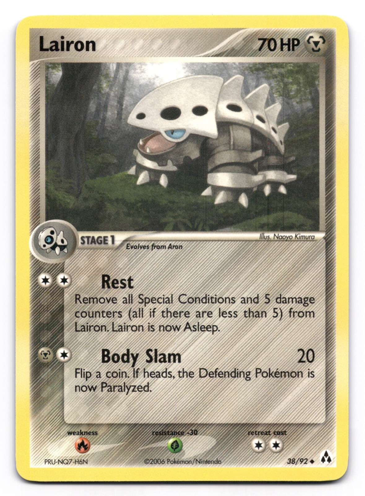 Lairon NM 38/92 Legend Maker Pokemon TCG Regular