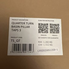 Burlington T5-QT Quarter Turn Chrome  Basin Taps - with Claremont handles