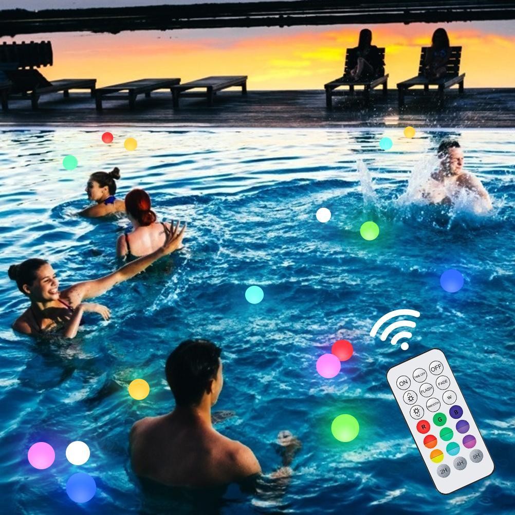 New LED Spa Light Floating Pool Light IP68 Waterproof Color Changing Bathtub