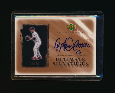 2002 UD Ultimate Signatures Roberto Alomar AUTO Autograph 14/70 *2908