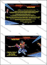 Bally Vector 1982 Cartes Instructions Flipper Custom Pinball