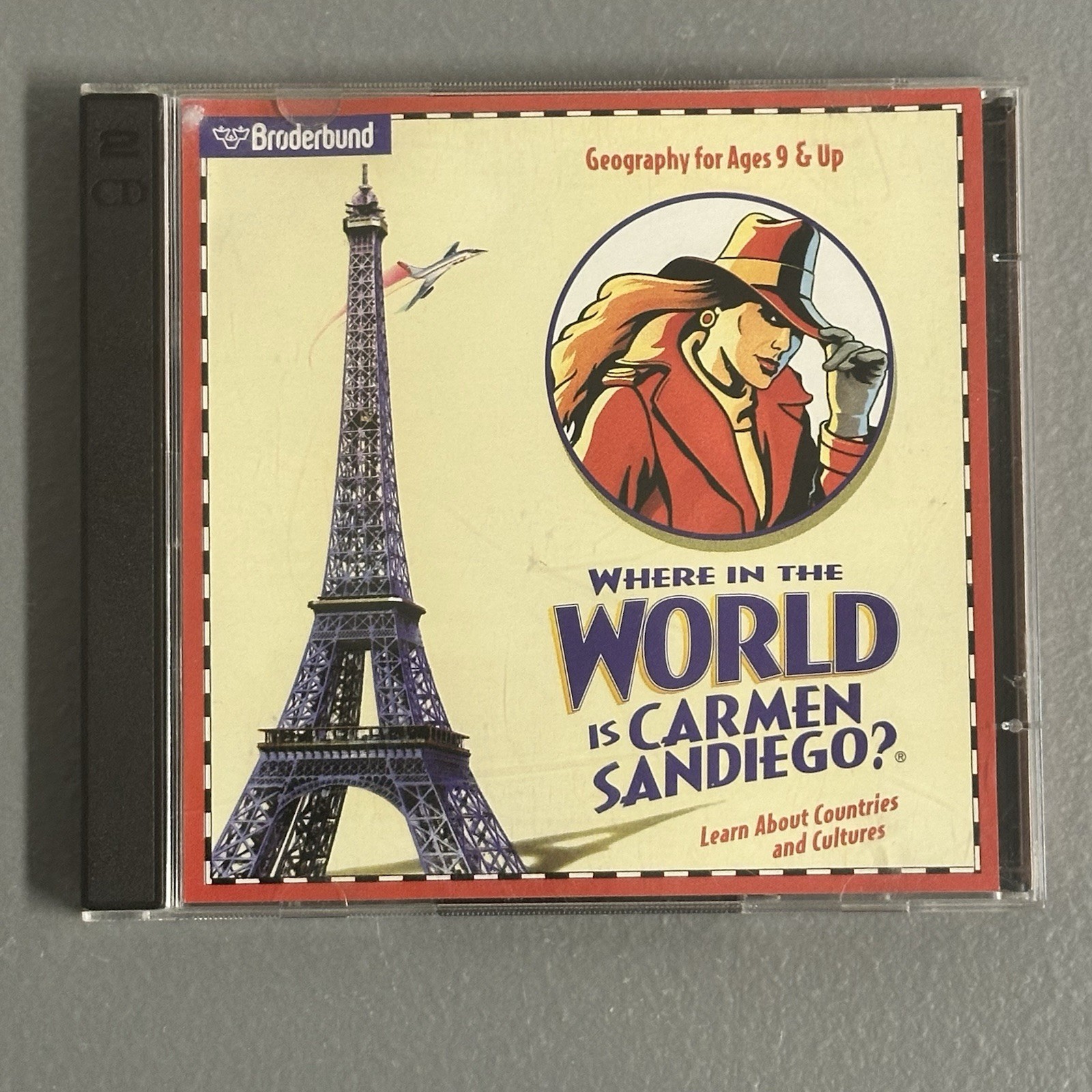 Plane Computer Case Where In The World Is Carmen Sandiego? (1996 PC Game) CIB | eBay