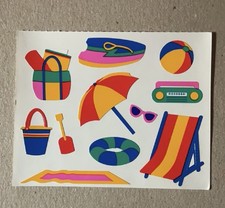 Mrs. Grossman  s Large Stickers Beach 1/2 Sheet