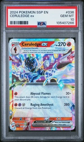 Ceruledge ex #36/191 Surging Sparks 2024 PSA10