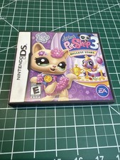 Littlest PetShop 3 Biggest Stars Purple Team Nintendo DS w/Manual