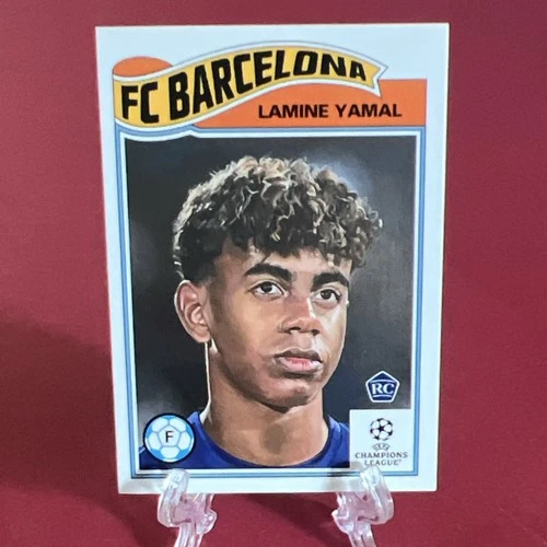 Topps 2023 UEFA Club Competitions Living Set Lamine Yamal #596 FC Barcelona