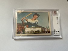 1952 TOPPS #52 DON MUELLER BASEBALL CARD GRADED 5