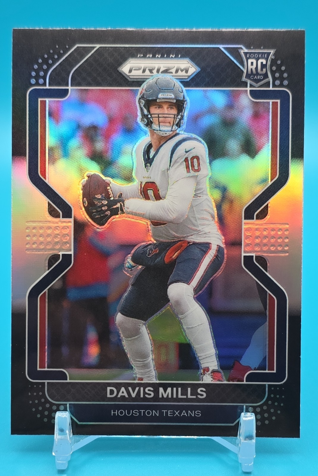 2021 Panini Chronicles - Prizm Black Davis Mills #PB-15 Silver Prizm (RC)