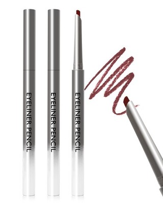 2 Pcs Burgundy Eyeliner Pencil Set, Waterproof Waterline Matte Gel Eyeliner, ...