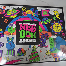 NeeDoh 24-Day Christmas Advent Calendar with Squishy Toys LOT, Multicolor
