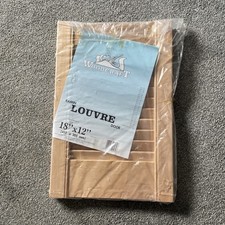 Woodcraft Louvre Door Ramin  Louver Vent  18" x 12? 