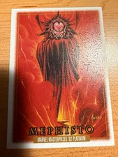 SKYBOX 2024 MARVEL MASTERPIECES 92 PLATINUM MEPHISTO LEATHER CARD #54