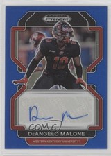 2023 Panini Prizm Draft Picks 2022 Update Blue 58/149 DeAngelo Malone Auto 1c0k