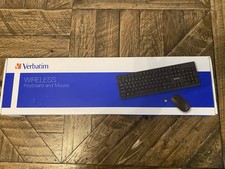 Verbatim Corporation 70724 Wireless Keyboard And Mouse 2.4Ghz-Ambidextrous-Plug