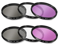 55mm and 58mm Multi-Coated 3 Piece Filter Kit UV-CPL-FLD for Nikon D3500, D...