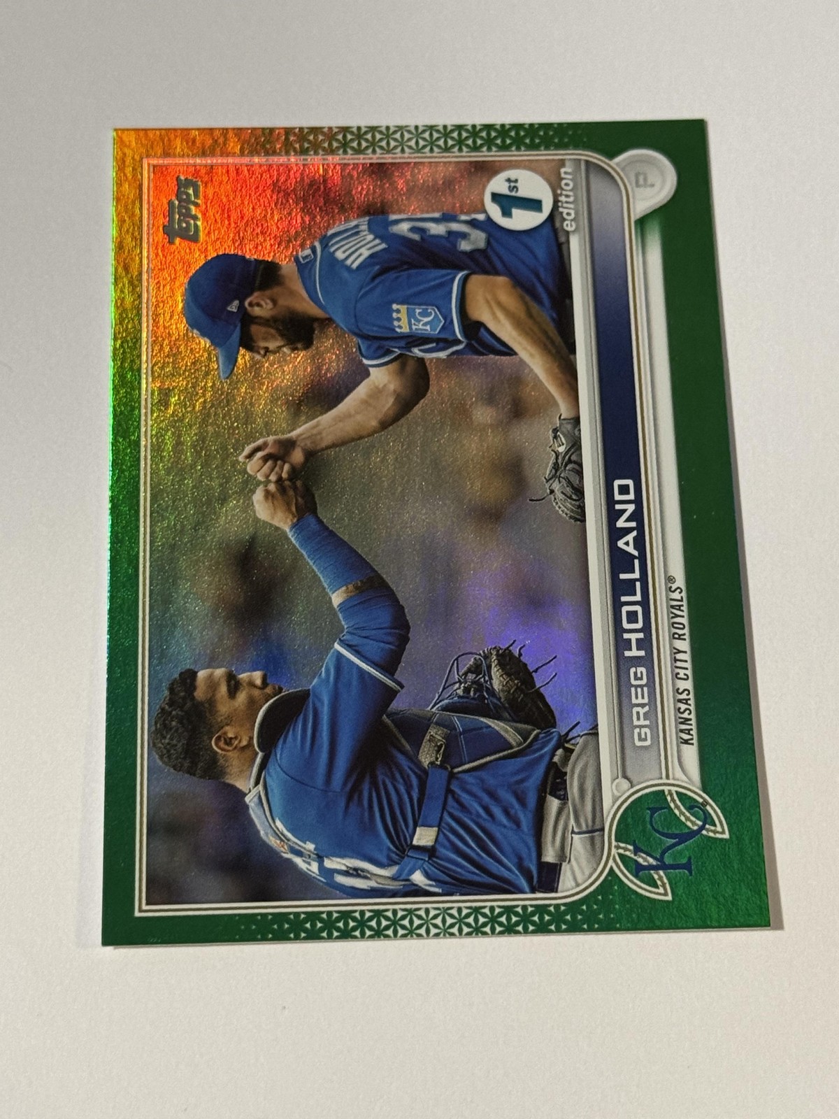 2022 Topps 1st Edition 52 Greg Holland Green Foil SN