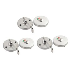 3 Pieces Bathroom Door Lock Handle In-use or Vacant Indicator for Public