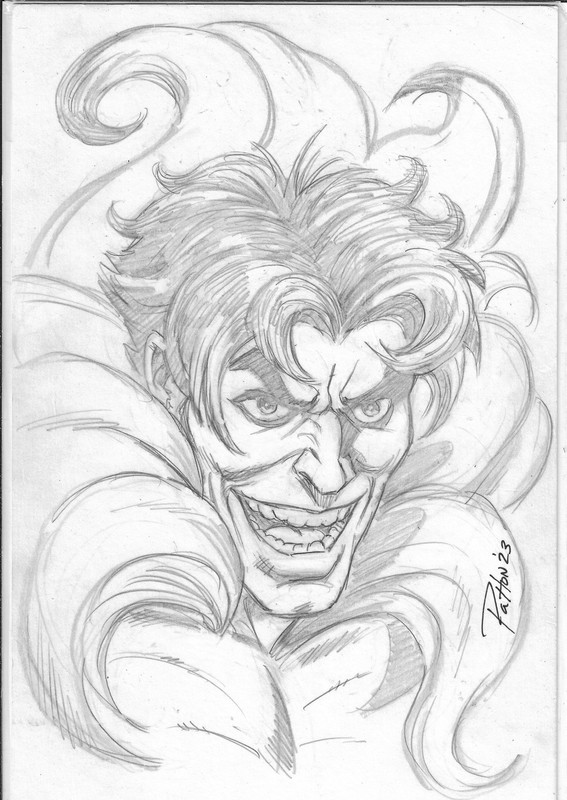 THE CREEPER - COMIC CON HEAD SKETCH  by Artist CHUCK PATTON 🔥