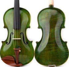 T30 Master Stradivari Style Blue/Green Color Violin 4/4 European Wood Rich Tone