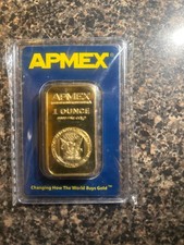 1 oz .9999 Gold Bar by APMEX (In TEP Package) 4100.00 per troy oz