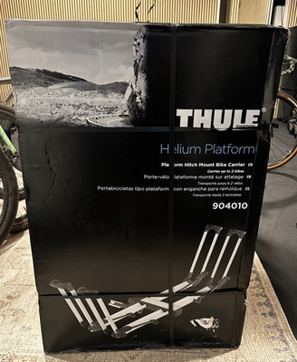 NEW Thule Helium Platform 2-Bike Hitch Rack 904010 for 1.25  & 2   Tray + locks