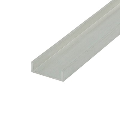 Outwater Mill Finish 13/16'' Alum U-Channel/C-Channel - Size Options