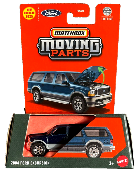 Matchbox 2004 Ford Excursion Moving Parts 50/50 1:64 Modellauto Usa Suv Offroad-image