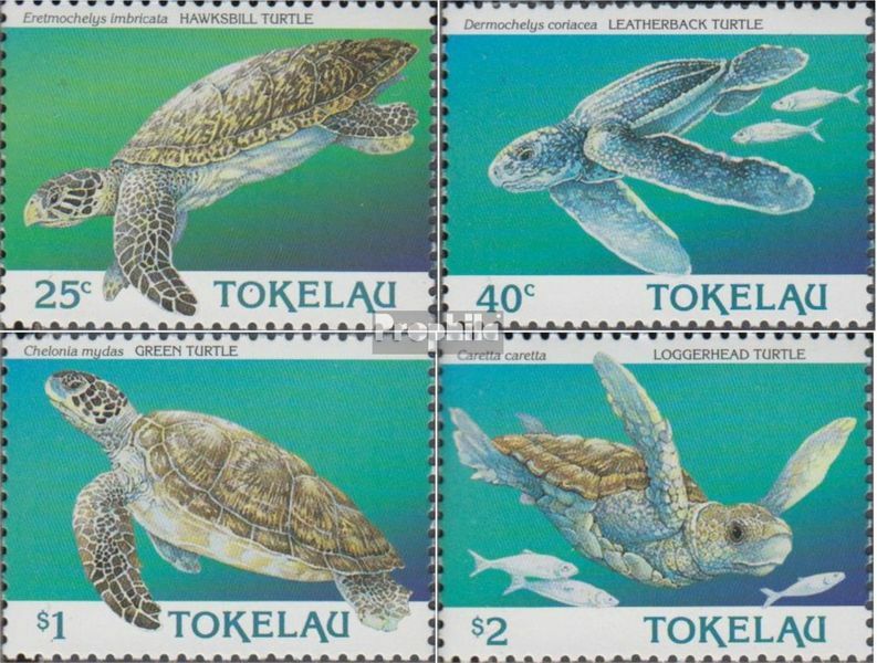 Tokelau Briefmarken 'Meeresschildkröten' 1995 Postfrisch ** MNH – Komplettes Set Für Sammler