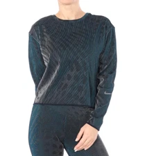 Nike Run Division Women Black/Green Midlayer Top (CU6168-013) Size M & L - NWT