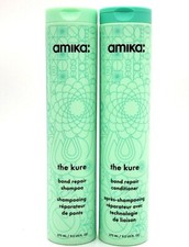 Amika The Kure Bond Repair Shampoo  Conditioner, 9.2 oz Duo Set