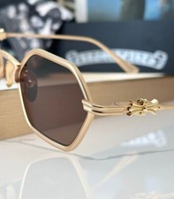 Chrome Hearts Datass sunglasses in Matte Gold Brown lenses/ sunglasses