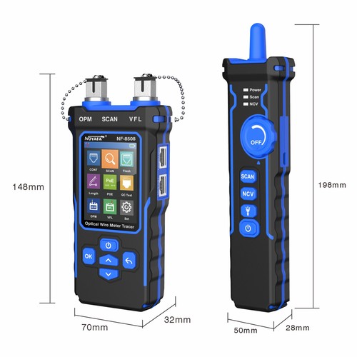 NOYAFA Optical Wire Meter Tracer LCD Digital Network Tester Netzwerkkabeltester - Bild 2 von 12