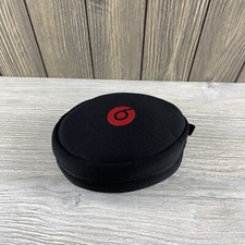 Beats Black Padded Headphone Case Soft Sided Oval Shaped with Zipper - case only