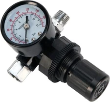 Performance Tool M688 Inline Locking Pressure Regulator with Gauge for Conven...