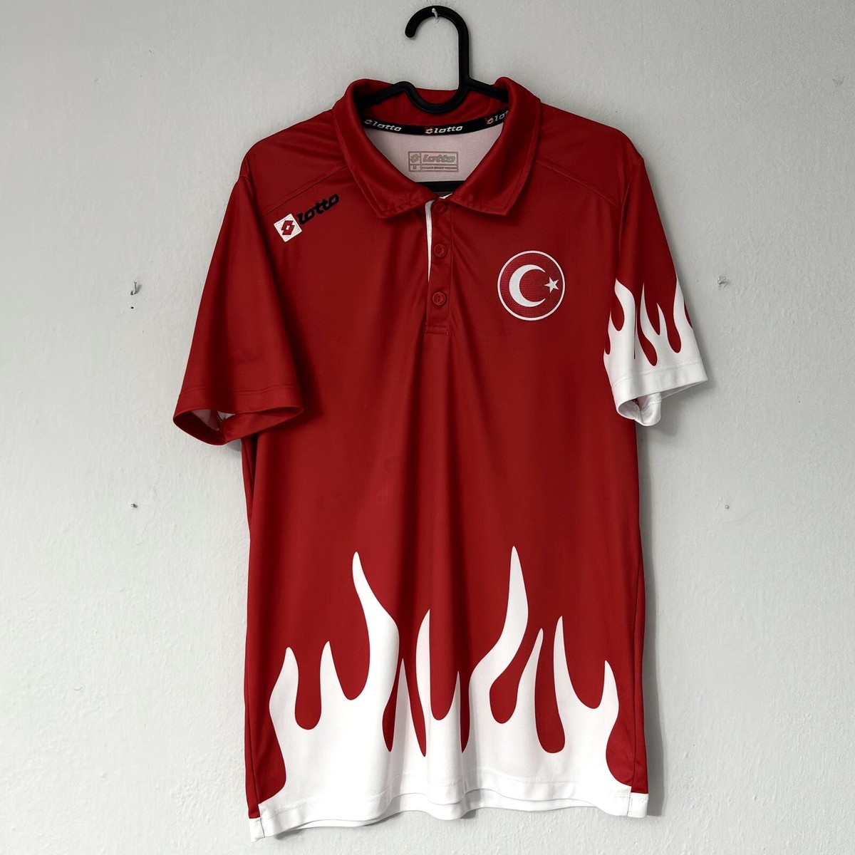 Turkey Sports Vintage Retro Lotto Training Fire Kit Soccer Jersey