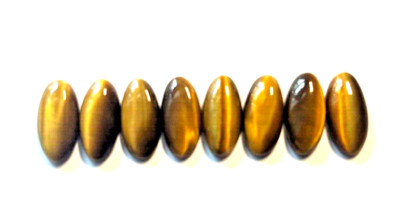 LOT OF 8 PIECES GENUINE NATURAL 16X8MM OVAL CAB BROWN TIGEREYE BELOW WHOLESALE