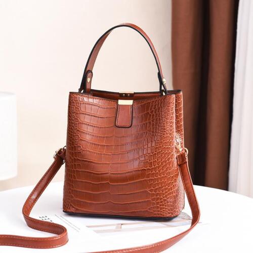 Vintage Leather Handbag Large Capacity Women Tote Bag Shoulder Crossbody Bags - Picture 26 of 30