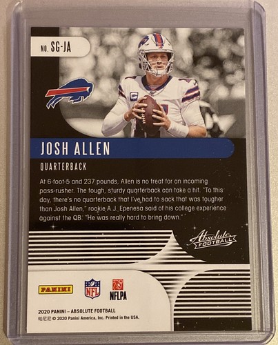 JOSH ALLEN 2020 Absolute Star Gazing Spectrum Red /100 Buffalo Bills #SG-JA SP - 第 3/3 張圖片
