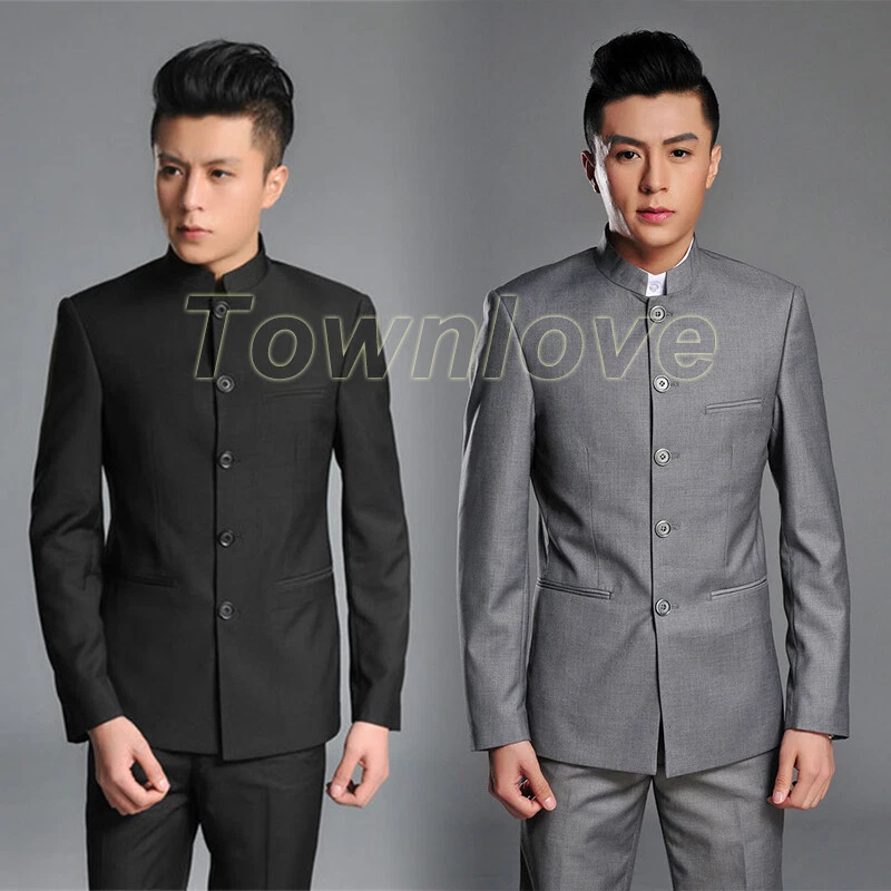 Mens Single Breasted Mao Suit Oriental Chinese Tunic Jackets Pants Blazers Sets
Opens in a new windo