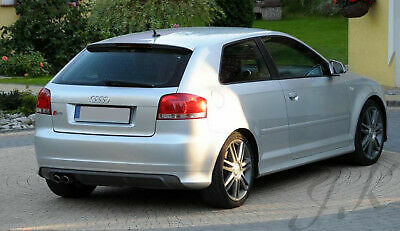 Hecklippe Diffusor Spoiler für Audi A3 8P (2003 -2008) - passend für 3 Türer Modell 