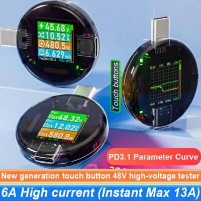 USB Tester Voltage Current Meter Type-C Multimeter Voltmeter Ammeter PD Detector