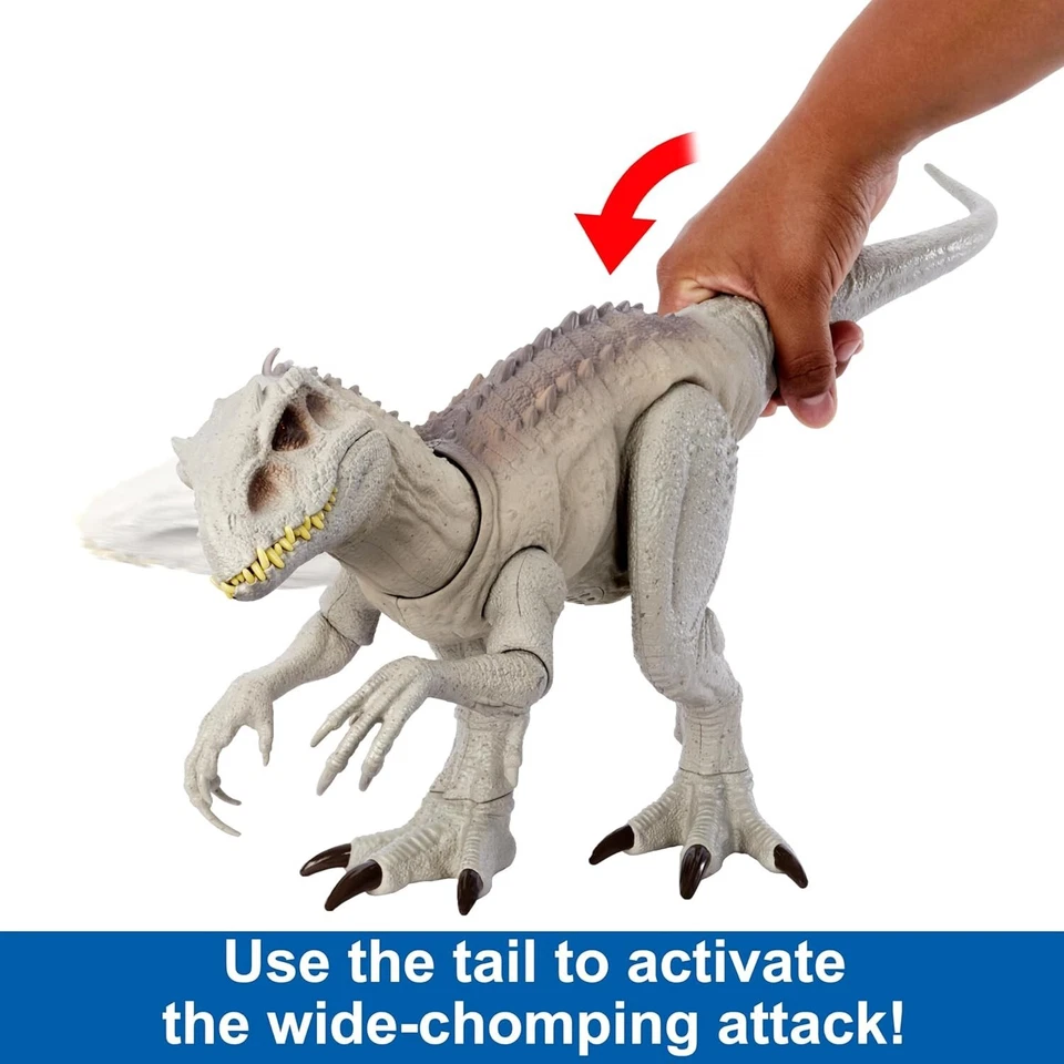 Jurassic World Toys Camuflaje 'N Battle Dinosaurio Juguete, Figura Indominus Rex Foto 4 de 4