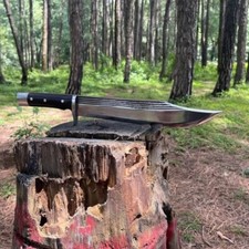 Custom Handmade Carbon Steel Blade Tactical Bowie Knife