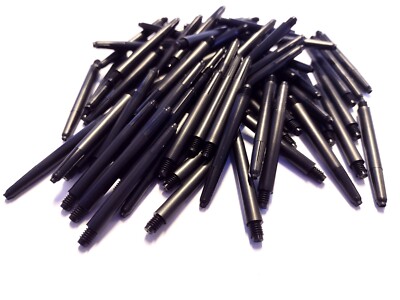 SCHWARZ Nylon Dart Shafts Schäfte für Darts MEDIUM 48mm 25 Sets DartAusverkauf